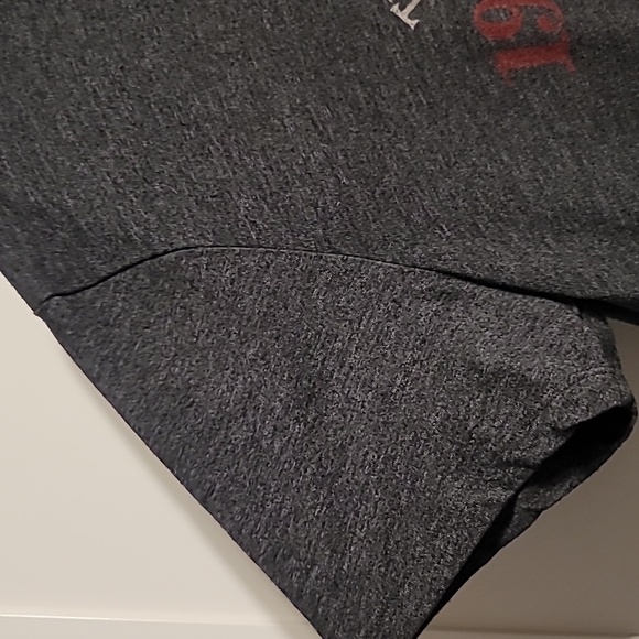 Lucky Brand T-Shirt Tee Men's Large Charcoal Gray Short Sleeve Spades Casual - Picture 7 of 10